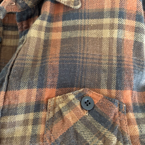 The Strike Gold Brown and Orange Flannel, Size Medium - Picture 6 of 8